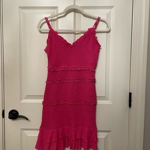Hot pink Fab rik dress Medium